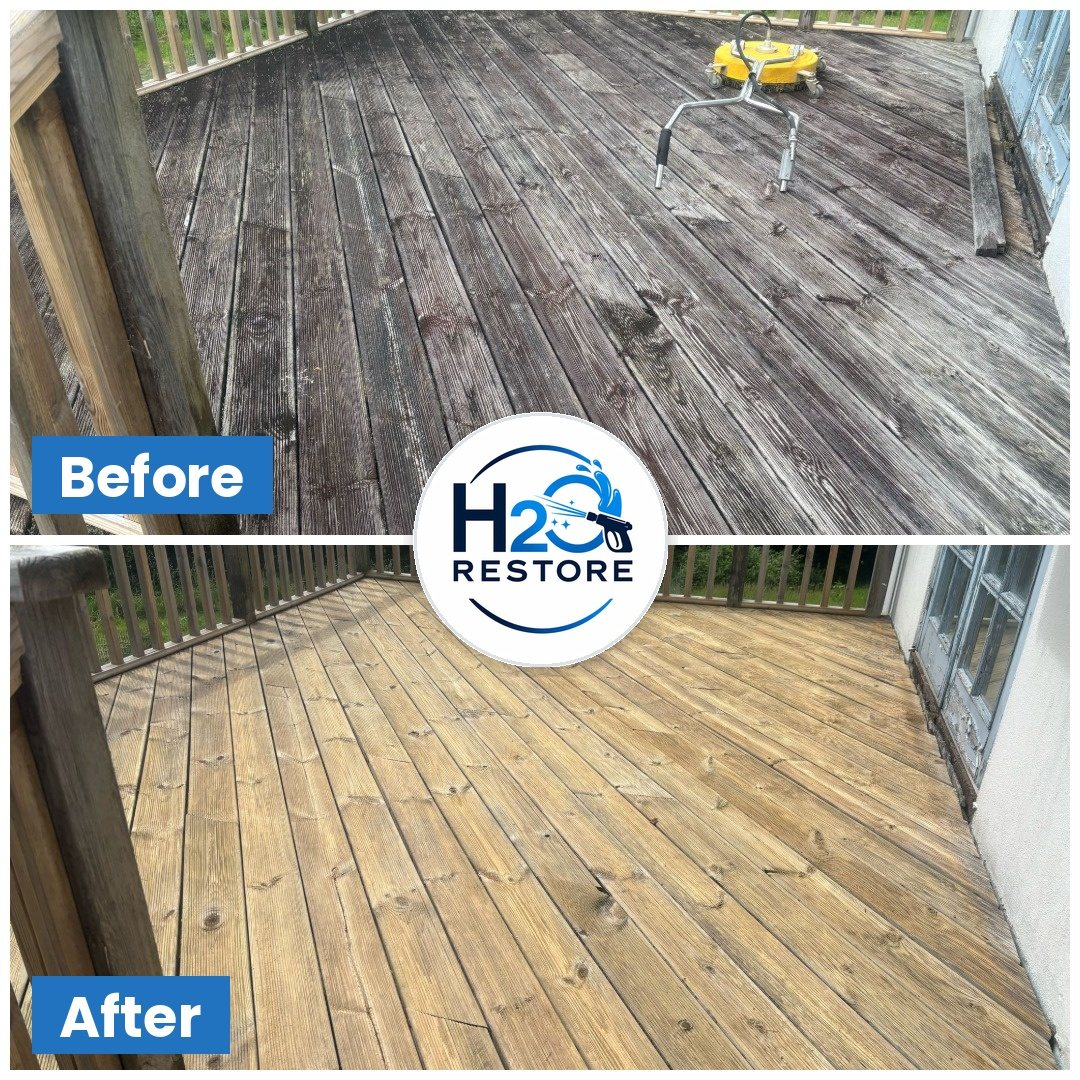 Driveway and patio cleaning by H2O Restore in Croxteth